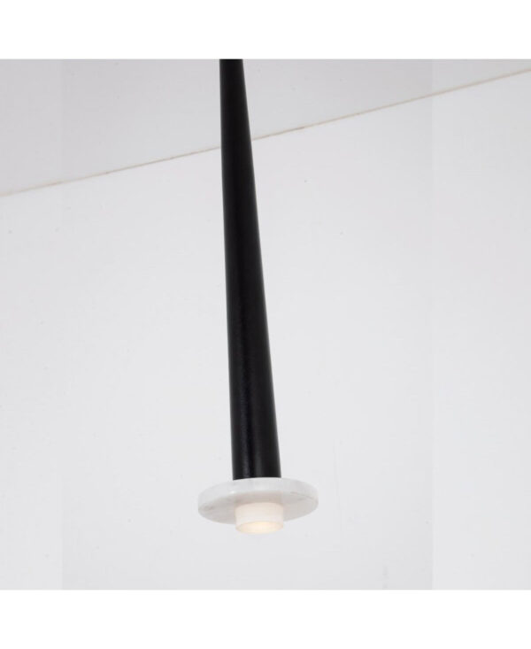 22110 PENDANT LED LIGHT 6W 3000K ALUMINUM -MARBLE BLACK Zambelis Lights