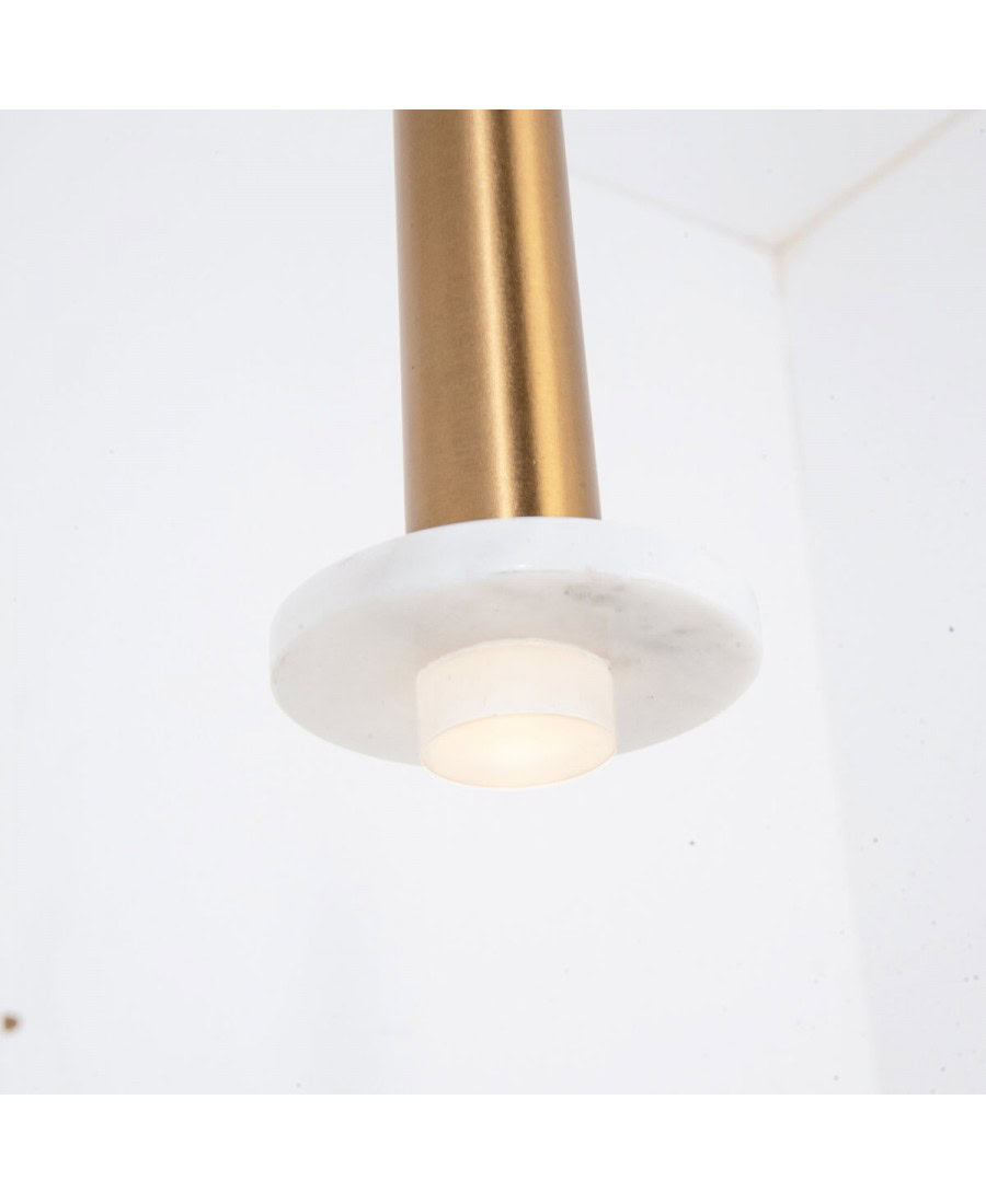 22111 PENDANT LED LIGHT 6W 3000K ALUMINUM -MARBLE GOLD MATT Zambelis Lights