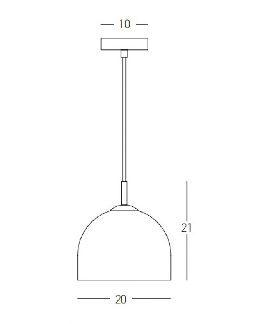 22114 PENDANT LIGHT 1XE14 GLASS CHAMPAGNE Zambelis Lights