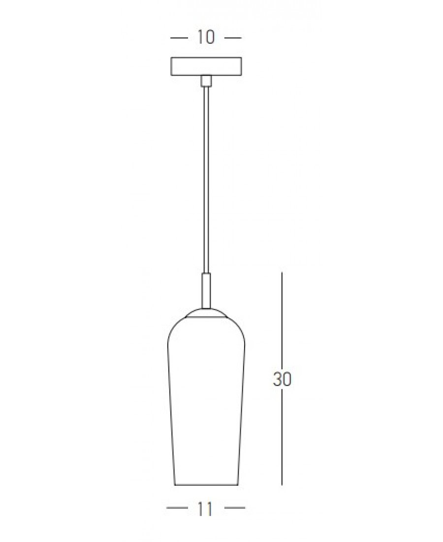 22119 PENDANT LIGHT 1XE14 CLEAR GLASS Zambelis Lights