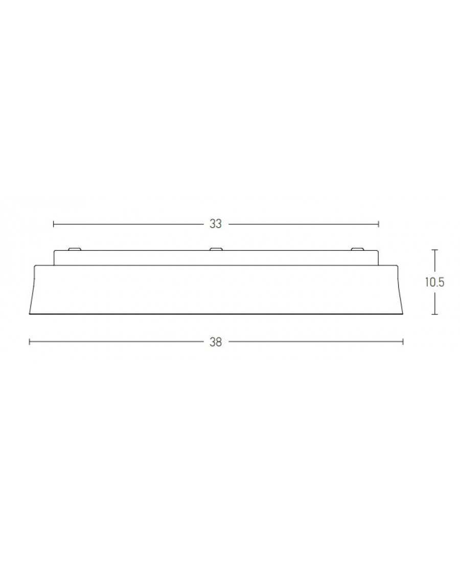 22127 LED CEILING LIGHT 20W 3000K WHITE Zambelis Lights