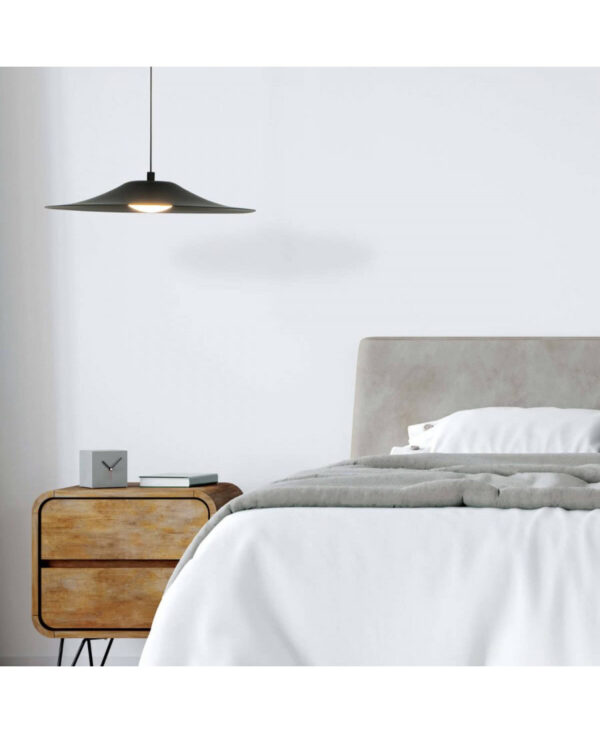 22130 HOTEL PENDANT LED LIGHT 12W 3000K BLACK Zambelis Lights