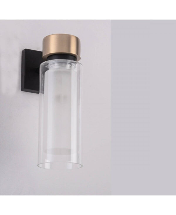 22135 WALL LAMP E14 SANDY BLACK-ANTIQUE BRASS IP44 Zambelis Lights