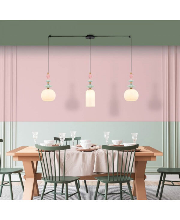 22153 LINE LIGHT 3XE27 METAL/CERAMIC/OPAL GLASS Zambelis Lights
