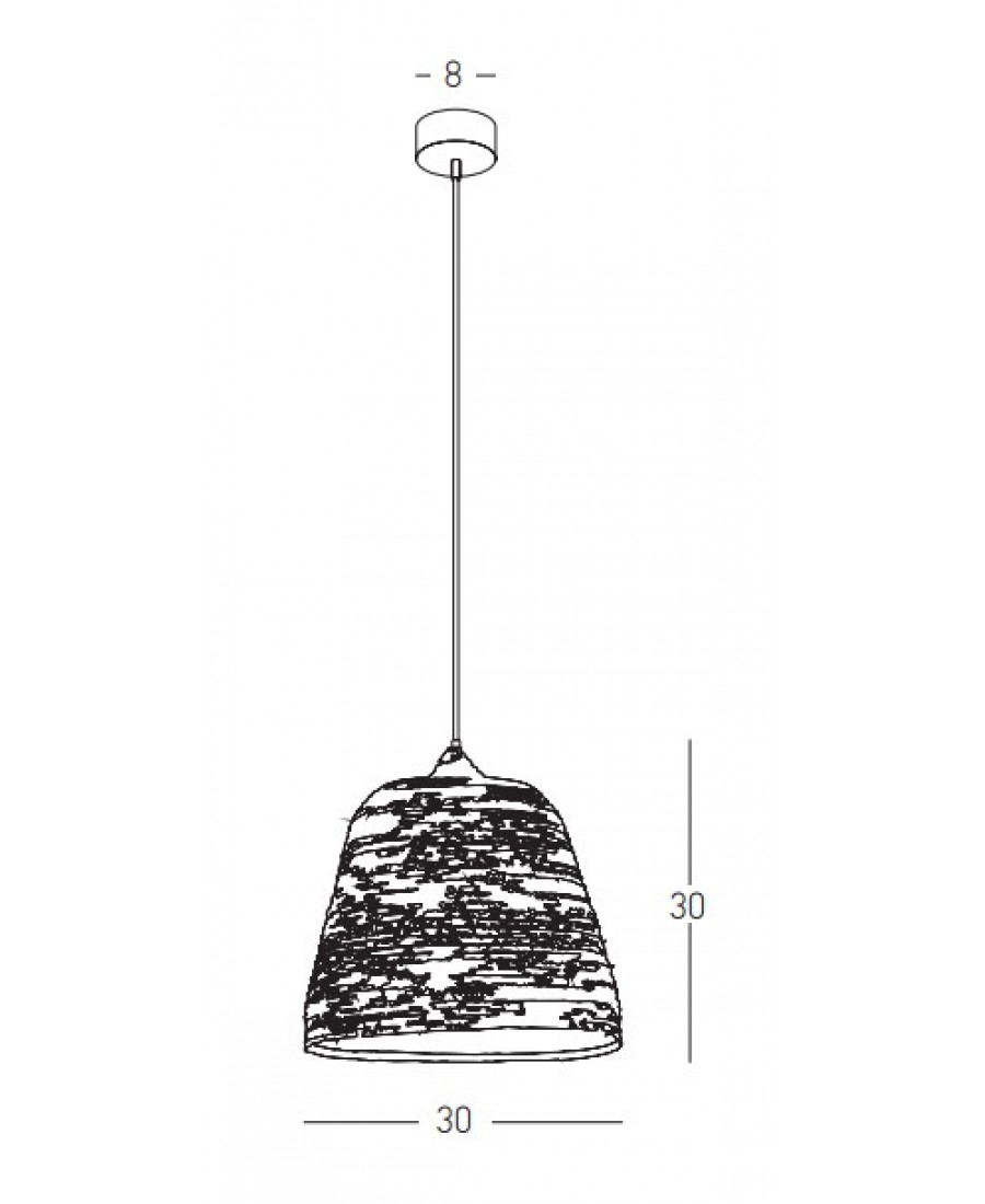 22164 PENDANT LAMP NATURAL BRAIDED WHEAT 1XE27 Zambelis Lights