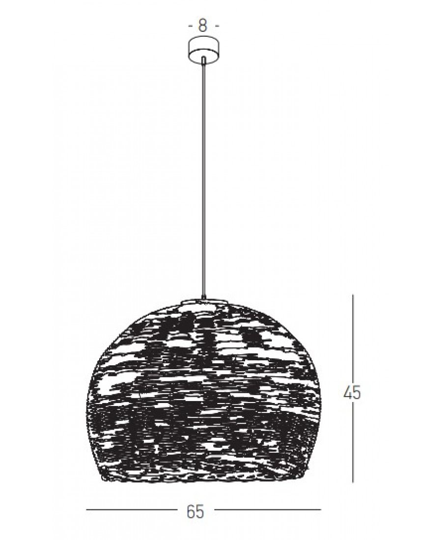 22172 PENDANT LAMP BAMBOO 1XE27 20W MAX Zambelis Lights
