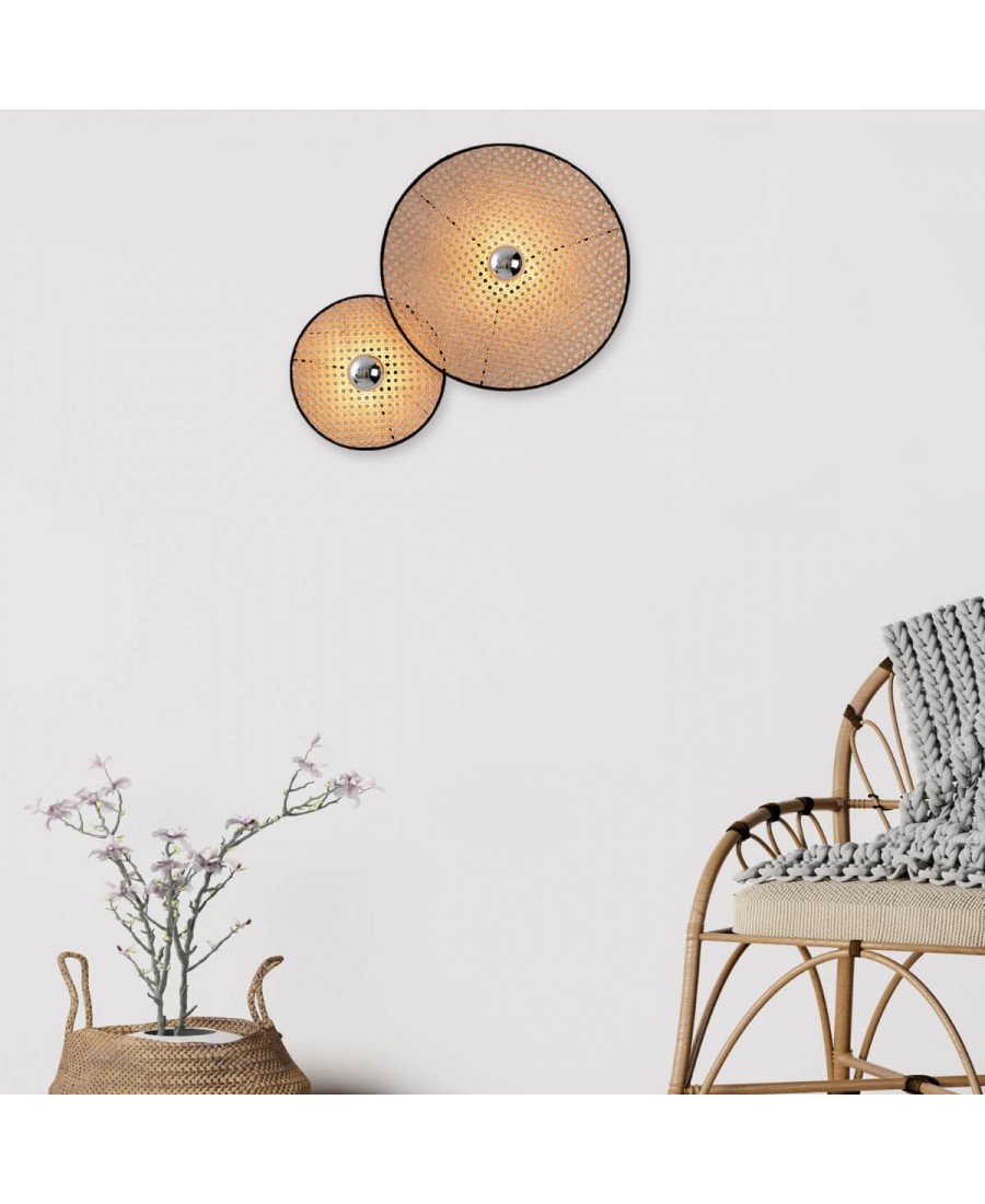 22175 WALL LIGHT BUSH - BLACK 1XE27 Zambelis Lights
