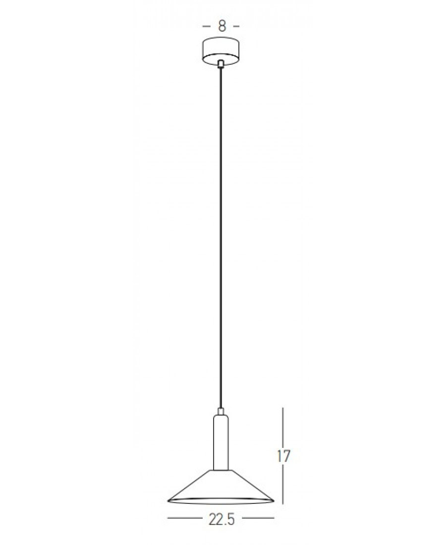 22183 PENDANT LIGHT LED 7W SANDY BLACK Zambelis Lights