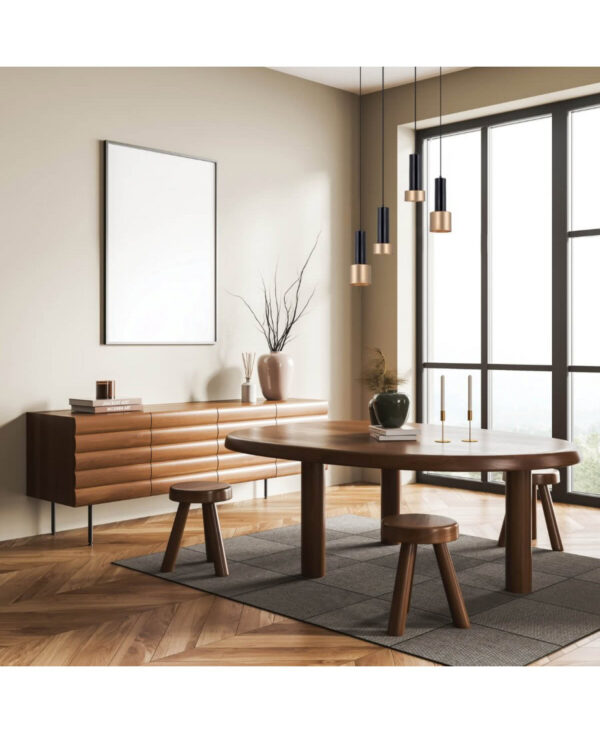 22185 PENDANT LIGHT 1XGU10 SANDY BLACK-GOLD Zambelis Lights