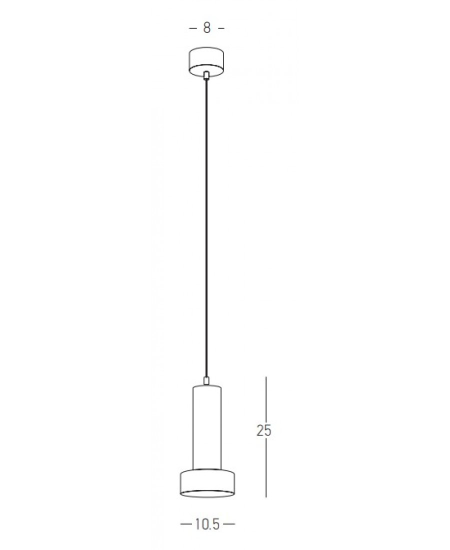 22185 PENDANT LIGHT 1XGU10 SANDY BLACK-GOLD Zambelis Lights