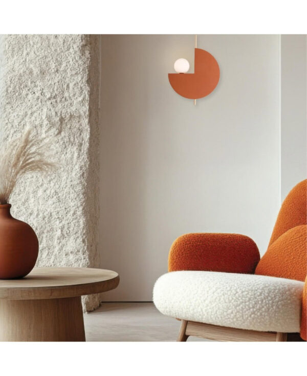 22204 WALL LAMP 1XG9 TERACOTTA - GOLD Zambelis Lights