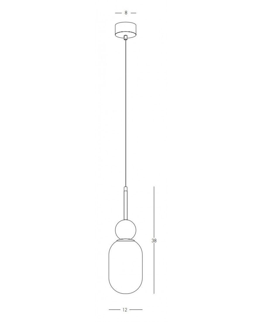 22215 PENDANT LAMP 1XE27 MAX 40W OPAL GLASS-WHITE MARBLE Zambelis Lights