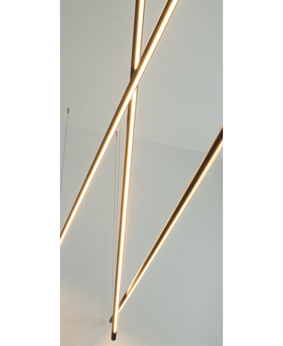 22237 LINEAR PENDANT LED LIGHT 64W BLACK SHADE Zambelis Lights
