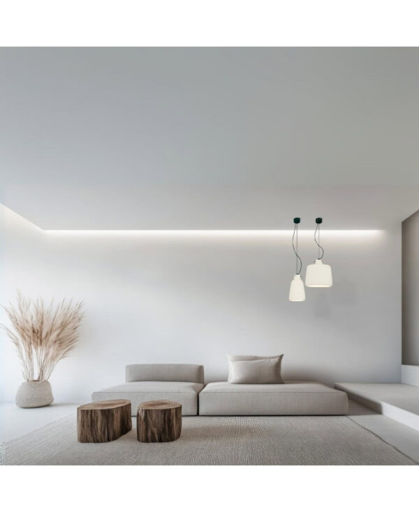 22268 PENDANT LAMP 1XE27 WHITE Zambelis Lights