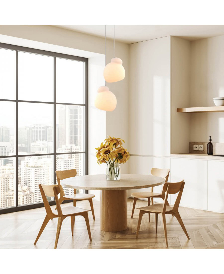 23015 PENDANT LIGHT E27 MAX 40W OPAL GLASS Zambelis Lights