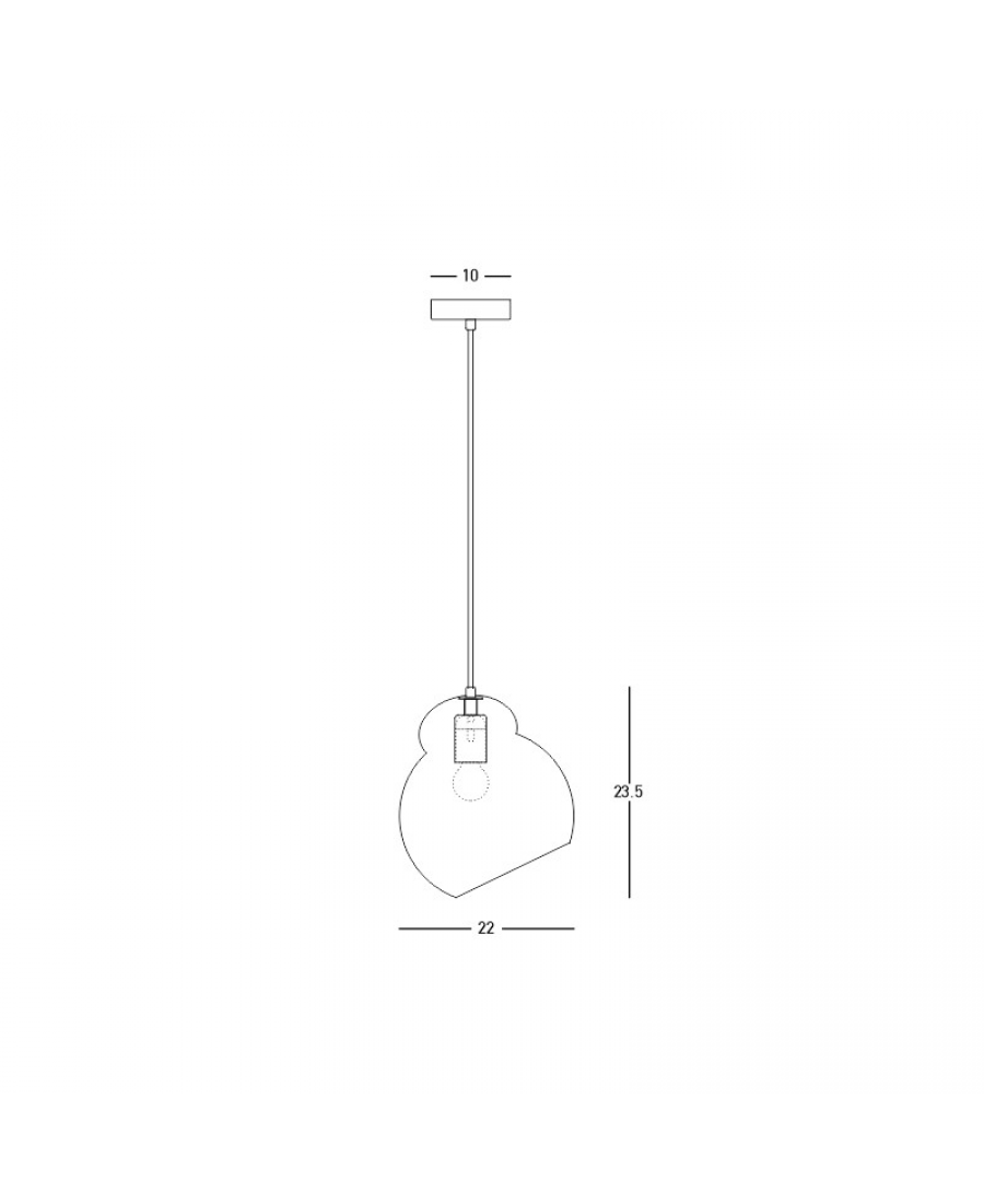23015 PENDANT LIGHT E27 MAX 40W OPAL GLASS Zambelis Lights
