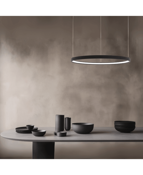 23033 PENDANT LED LIGHT 28W 3000K ALUMINIUM BLACK Zambelis Lights