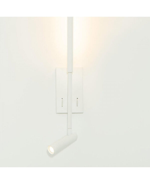 23040 HOTEL SCONCE LED LIGHT 2.5W+5W 3000K METAL - ALUMINIUM - ACRYLIC WHITE Zambelis Lights