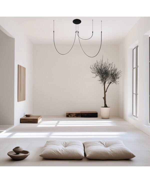 23051 CEILING LED LIGHT 46W 3000K ALUMINIUM-SILICON BLACK Zambelis Lights