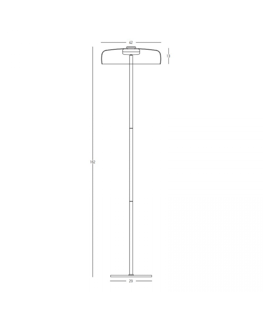 23055 FLOOR LED LIGHT 15W 3000K METAL - SMOKED GLASS Zambelis Lights