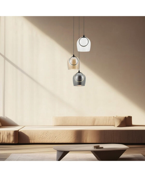 23081 PENDANT LED LIGHT 18W 3000K METAL-GLASS Zambelis Lights