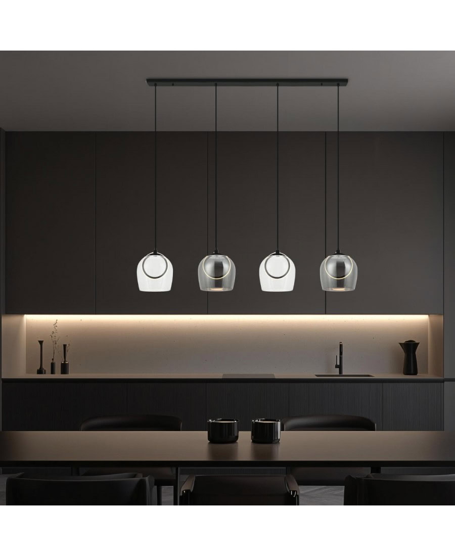 23082 LINE LED LIGHT 24W 3000K METAL-GLASS Zambelis Lights