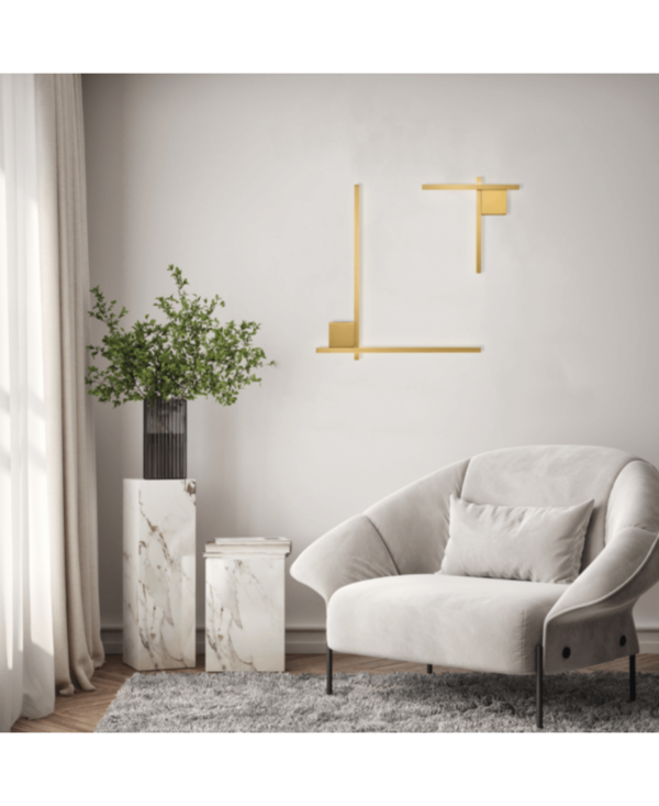23104 SCONCE LED LIGHT 13W 3000K ALUMINIUM - SILICON GOLD Zambelis Lights