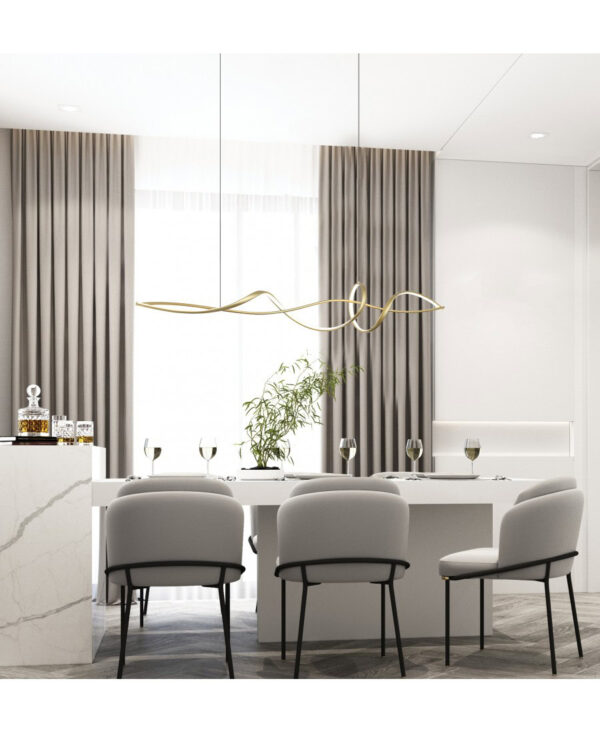 23108 PENDAN LED LIGHT 27W 3000K ALUMINIUM GOLD Zambelis Lights