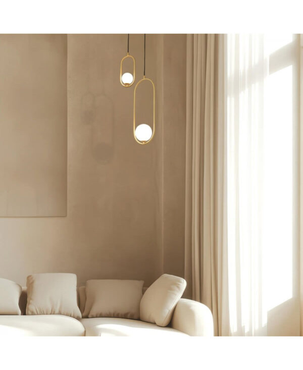 23135 PENDANT LAMP G9 MAX 7W METAL GOLD Zambelis Lights