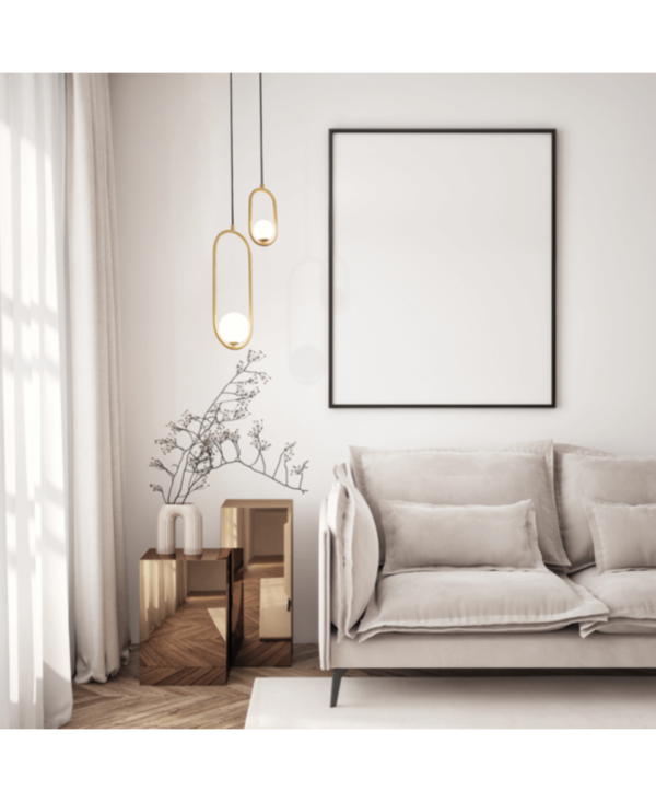 23136 PENDANT LAMP G9 MAX 7W METAL GOLD Zambelis Lights