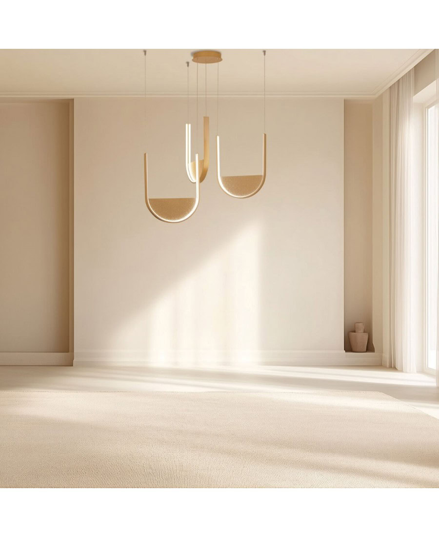23169 PENDANT LED LIGHT 54W 3000K,4000K GOLD-CHAMPAGNE Zambelis Lights
