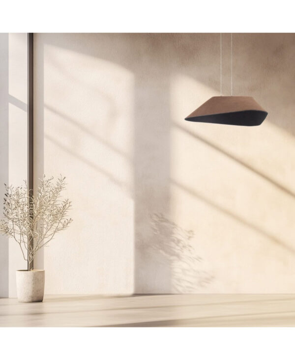 23172 PENDANT LED LIGHT 8W SMD 3000K ACOUSTIC BROWN - GREY Zambelis Lights