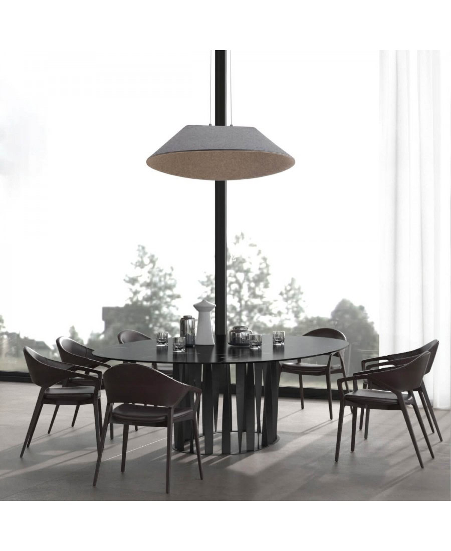 23173 PENDANT LED LIGHT 12W SMD 3000K ACOUSTIC GREY Zambelis Lights