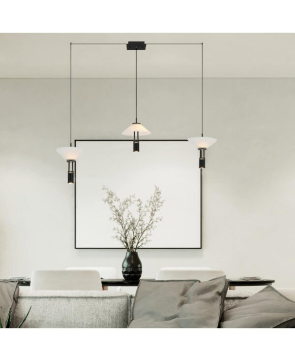 23202 LINE LED LIGHT 28W 3000K ALUMINIUM BLACK Zambelis Lights