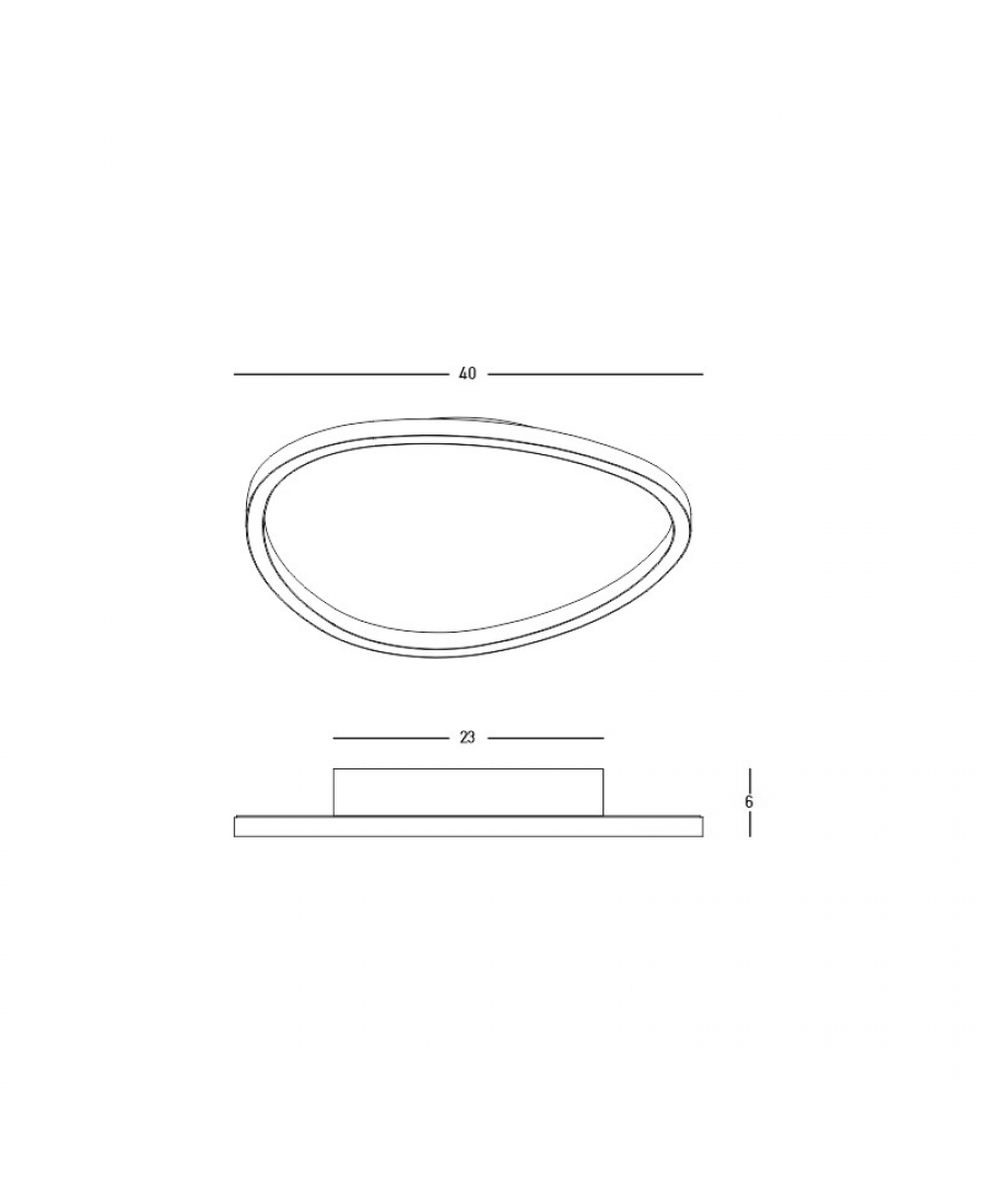 23206 CEILING LED LIGHT 29W 3000K WHITE FOR INTERIOR USE Zambelis Lights