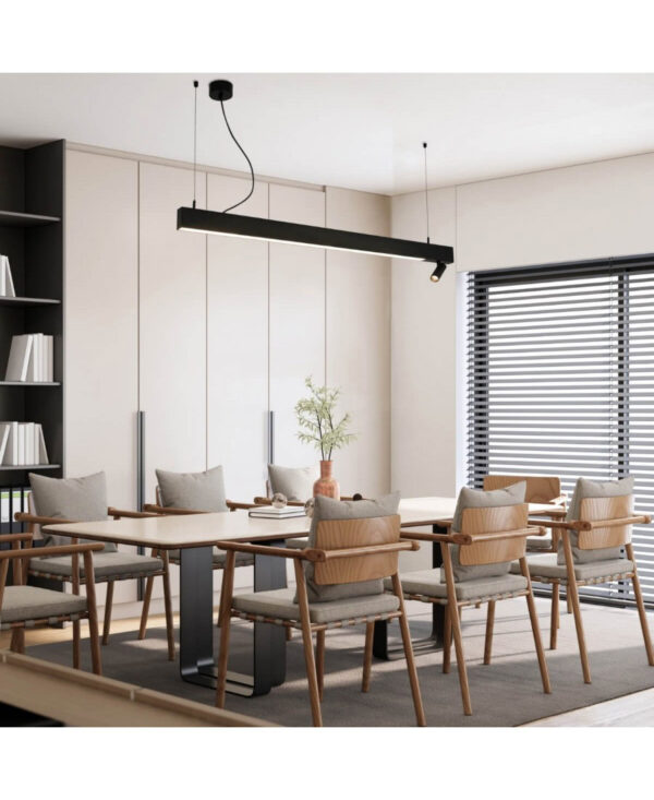 23254 PENDANT LED LIGHT 7W + 32W 3000K BLACK Zambelis Lights