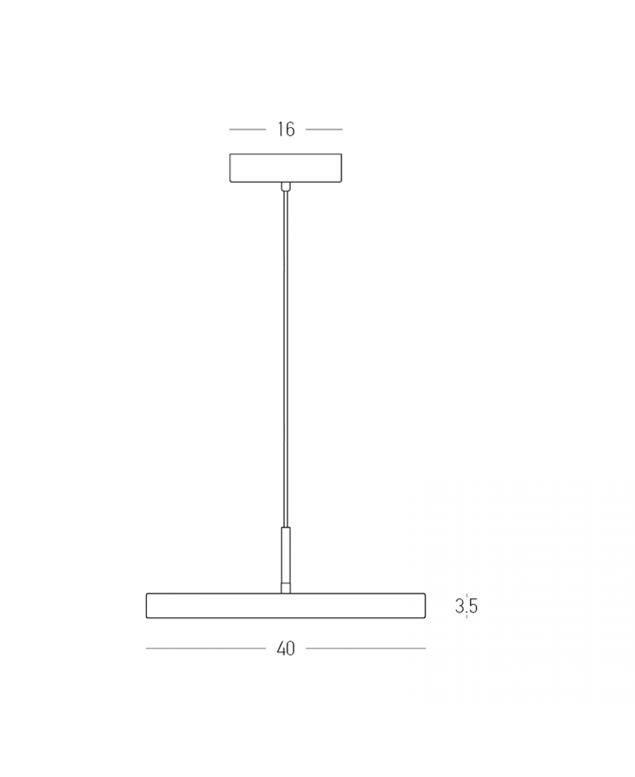 Lampa wisząca LED 25146 17W 3000K Zambelis
