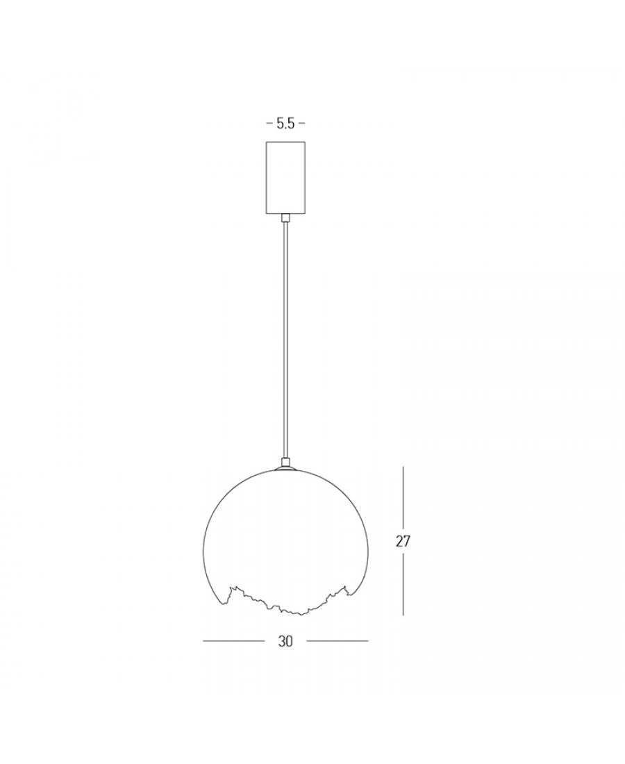 Lampa wisząca 25172 E27 1x15W Zambelis Lights