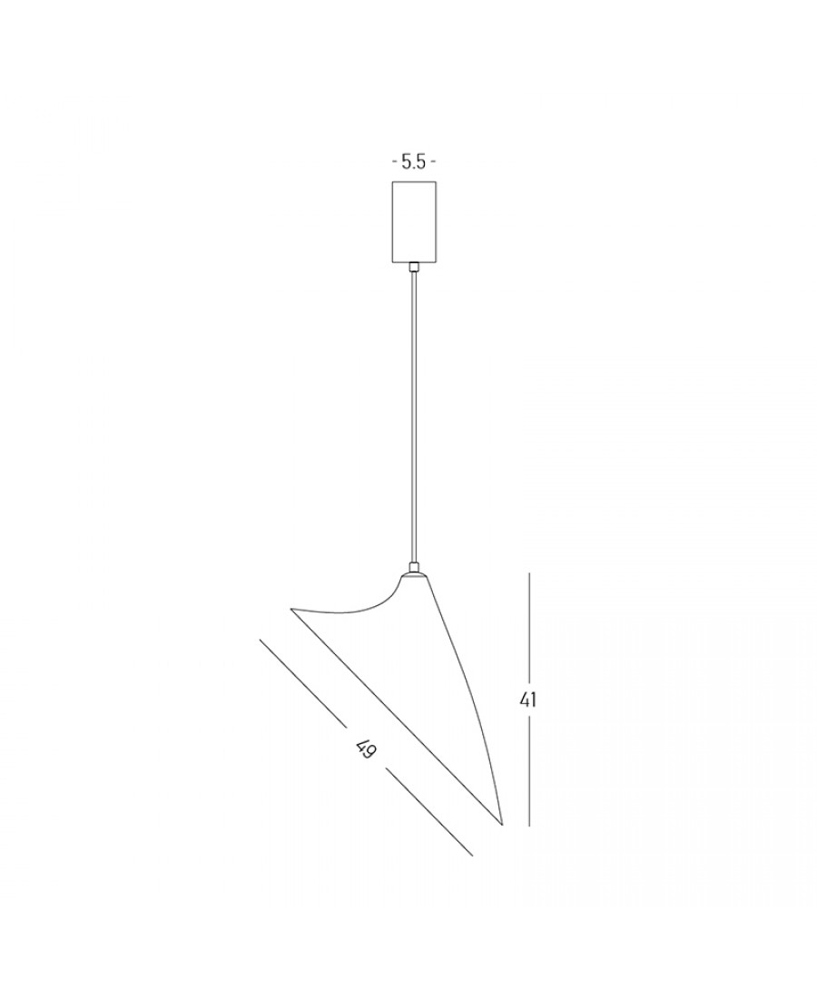 Lampa wisząca E27 25174 1x15W Zambelis