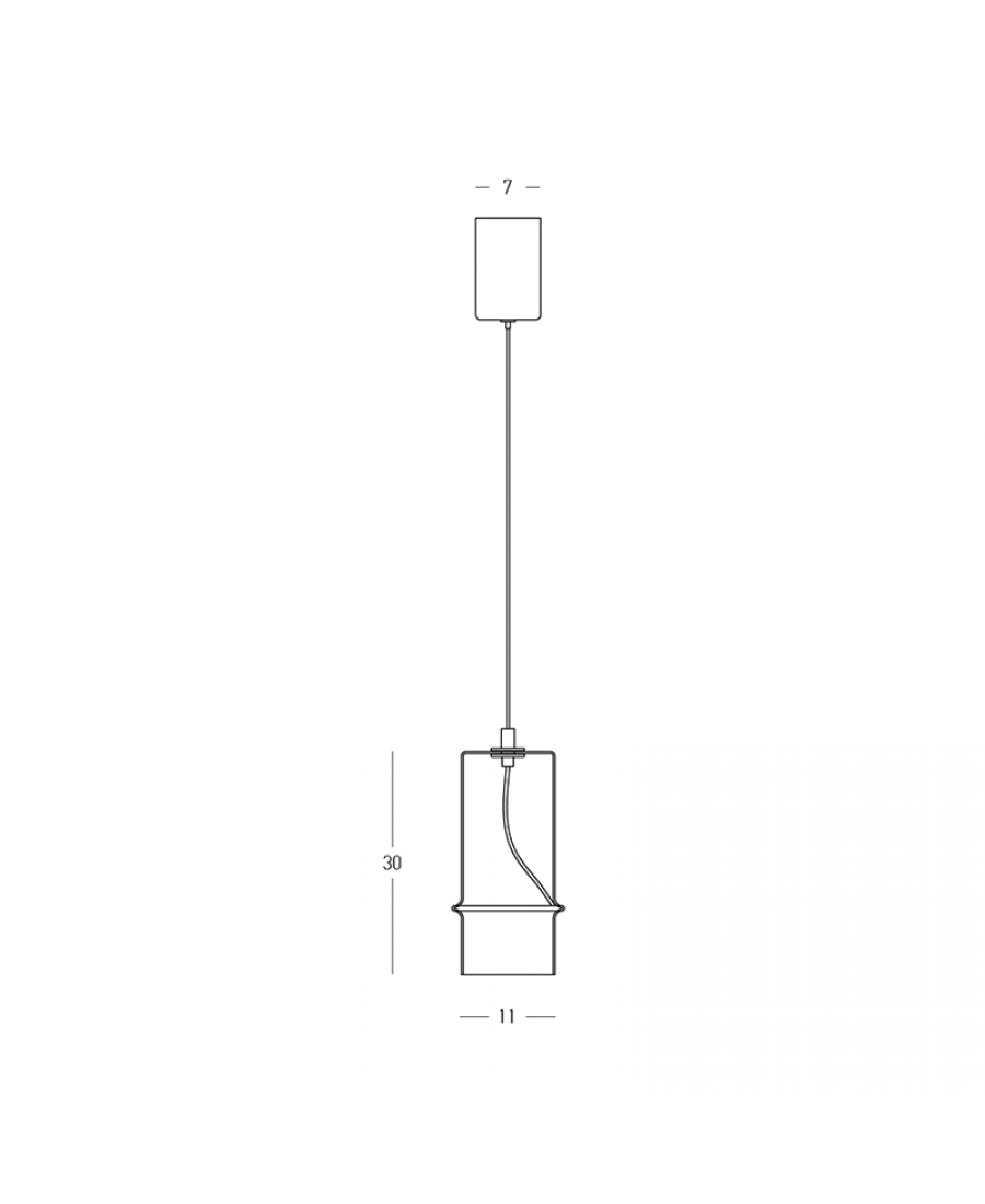 Lampa wisząca LED 2532 6W 3000K Zambelis Lights