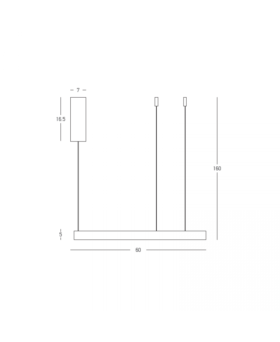 Lampa wisząca LED 25366 59W 3000K Zambelis