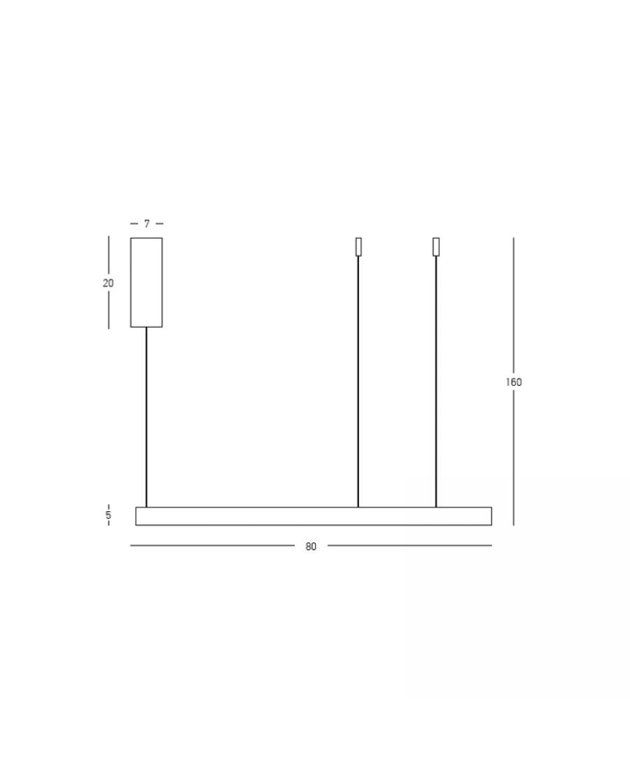 Lampa wisząca LED 25368 70W 3000K Zambelis