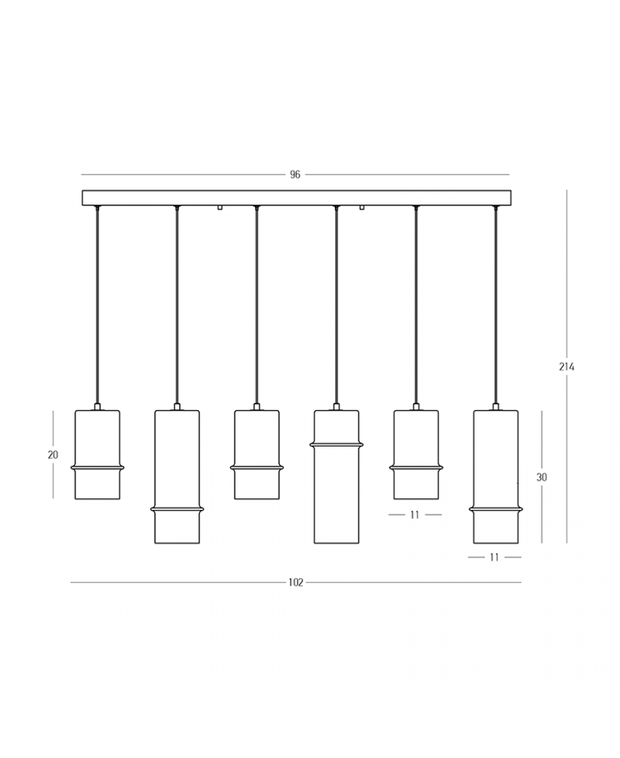 Lampa wisząca LED 2537 26W 3000K Zambelis Lights