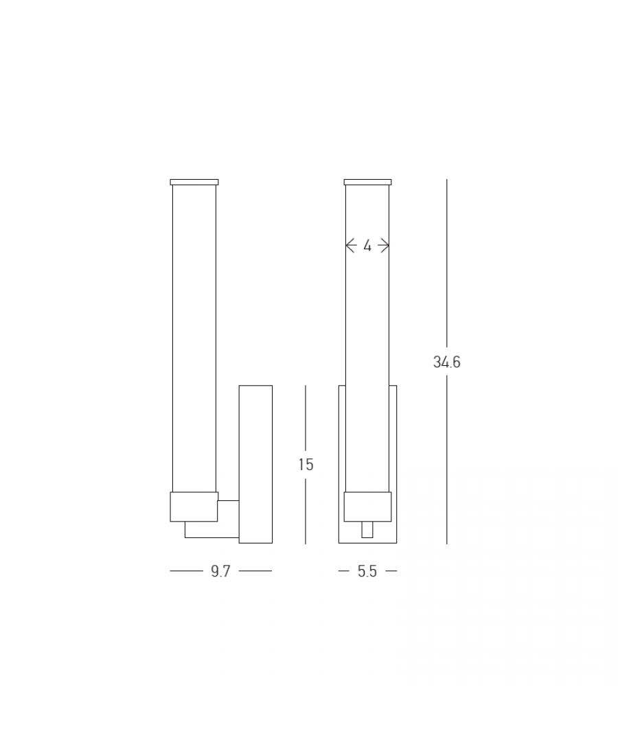 Kinkiet LED 25445 9W 3000K Zambelis