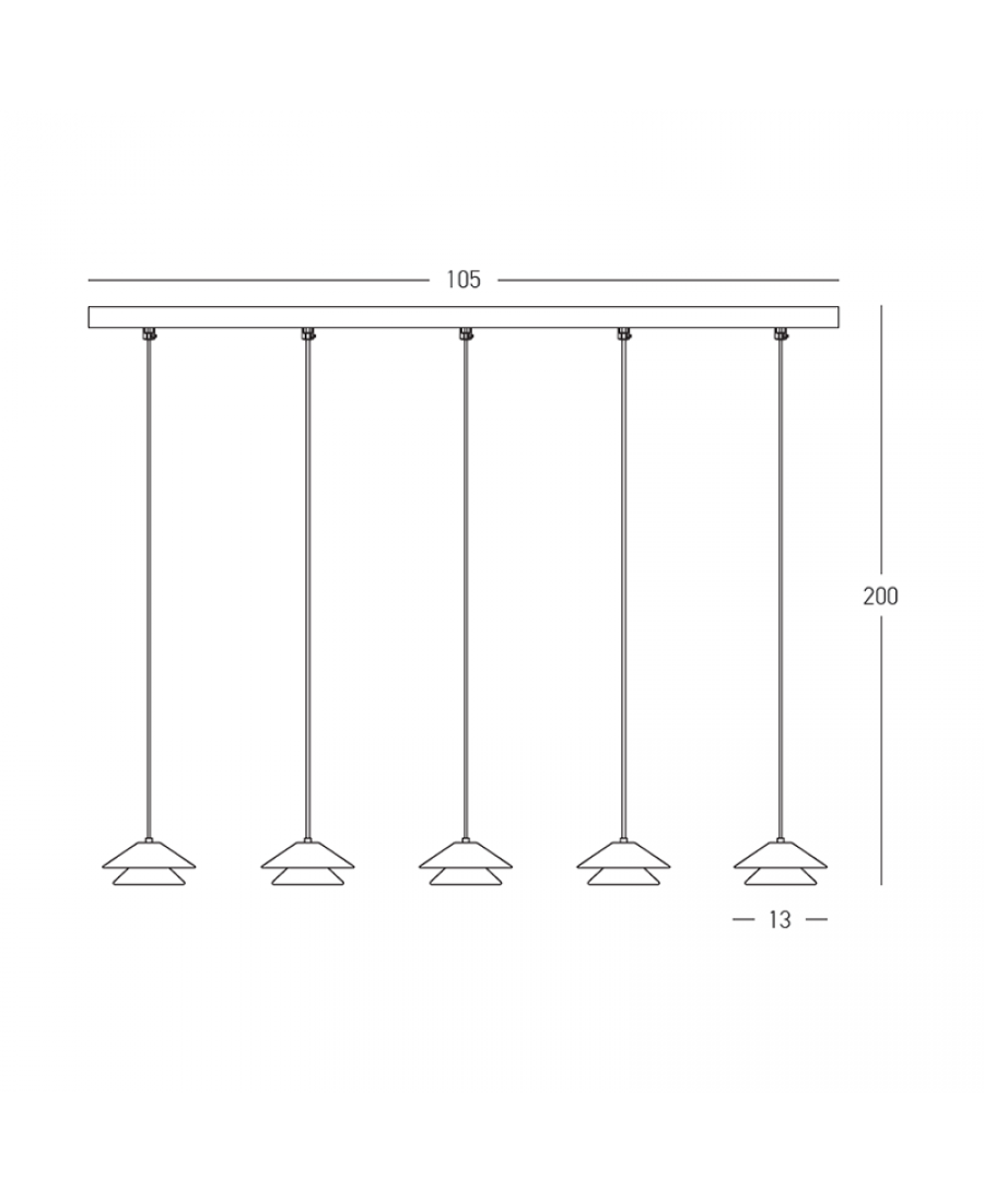 Lampa wisząca LED 25452 45W 3000K Zambelis Lights
