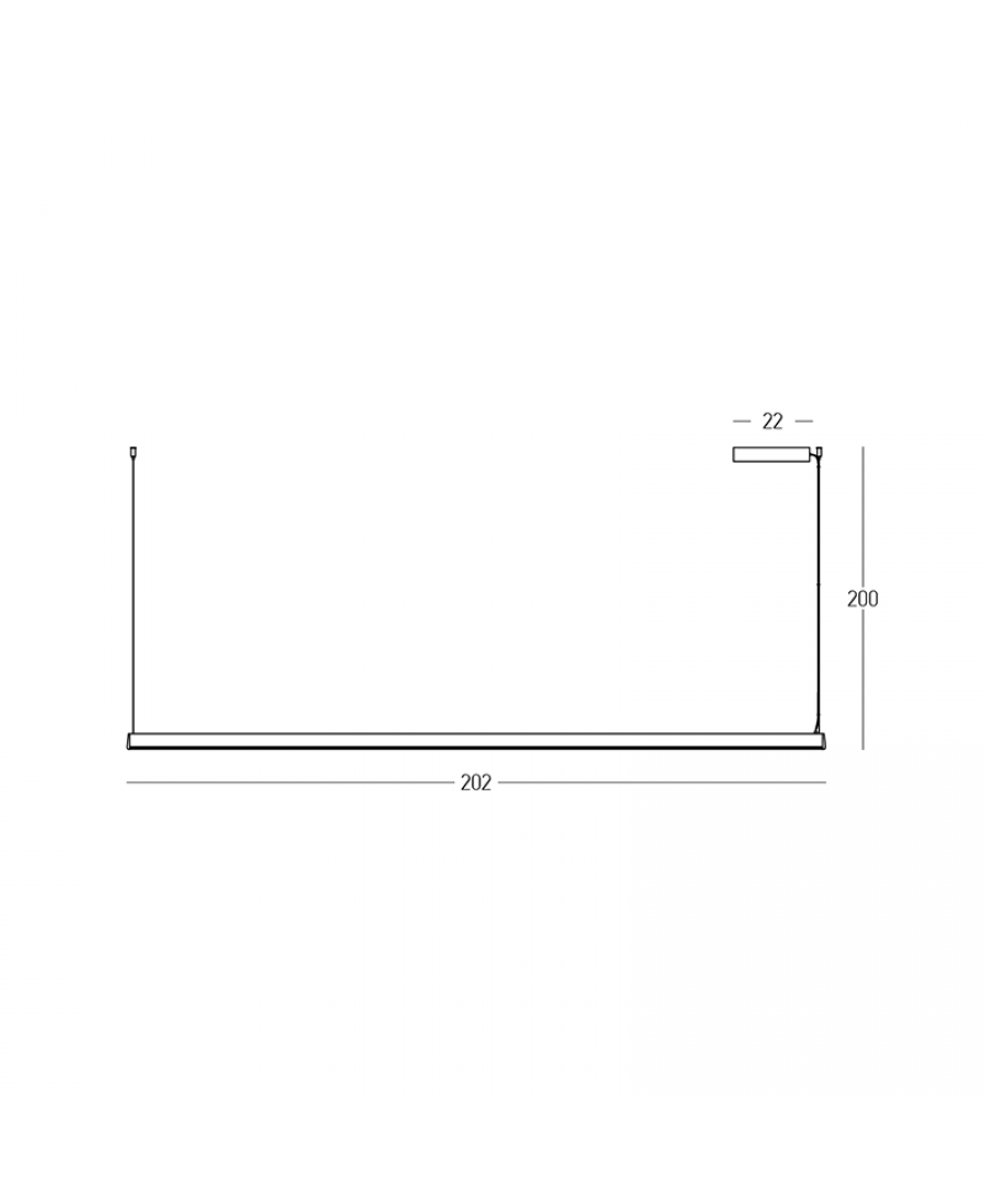 Lampa wisząca LED 2558 42W 3000K Zambelis Lights