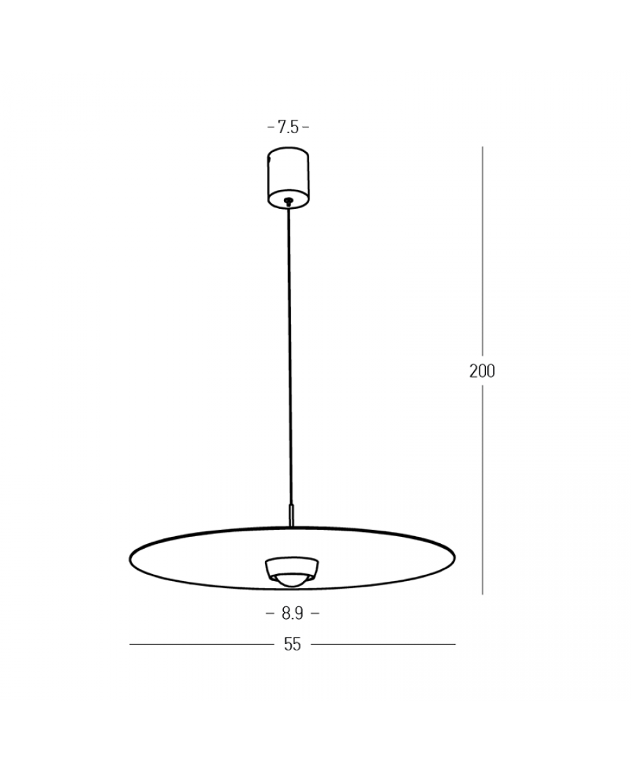 Lampa wisząca LED 2588 21W 3000K Zambelis