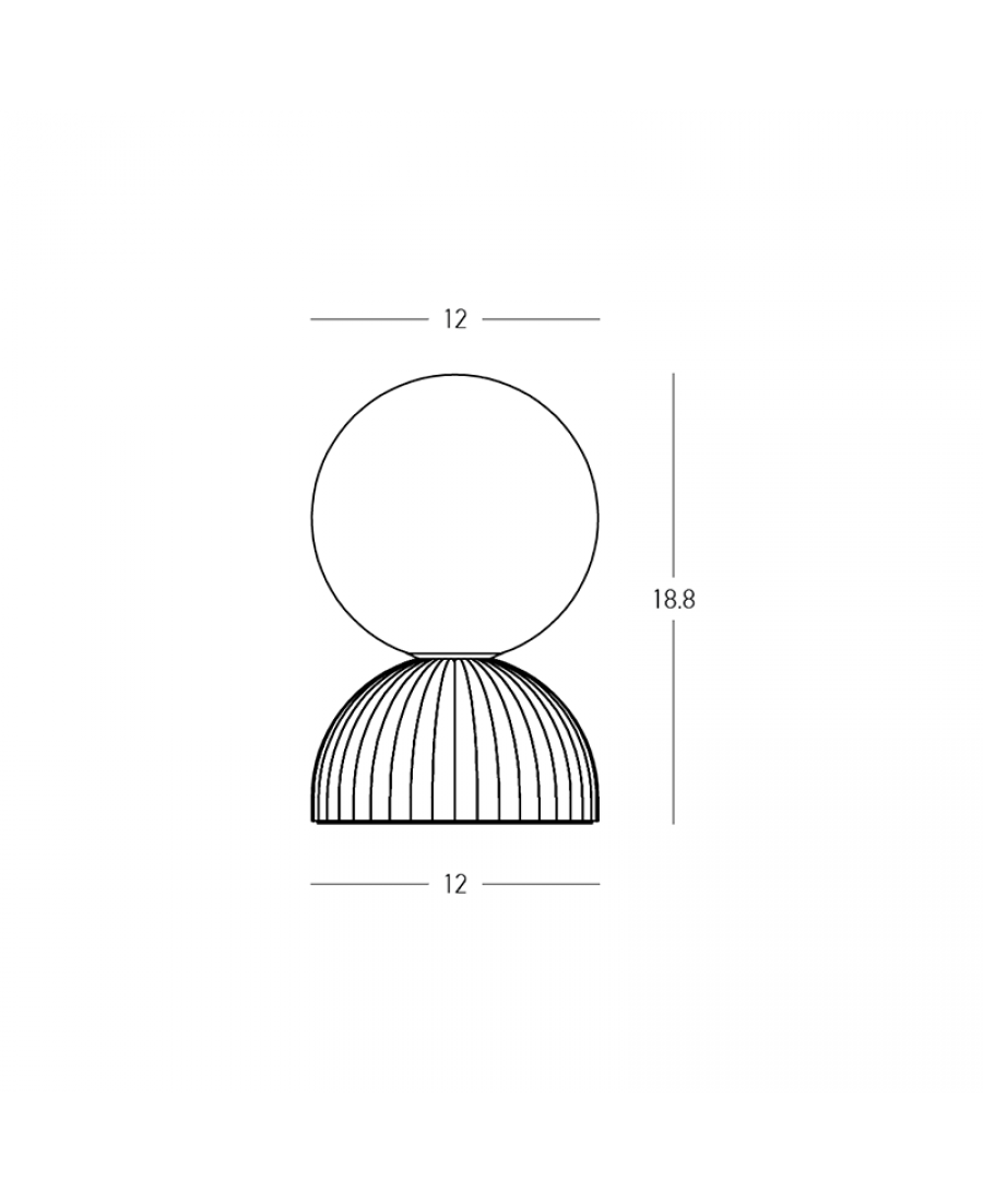 Lampa stołowa G9 2590 1x9W Zambelis