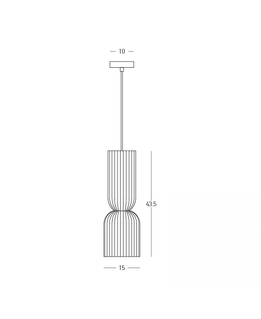 Lampa wisząca E27 2595 1x11W Zambelis