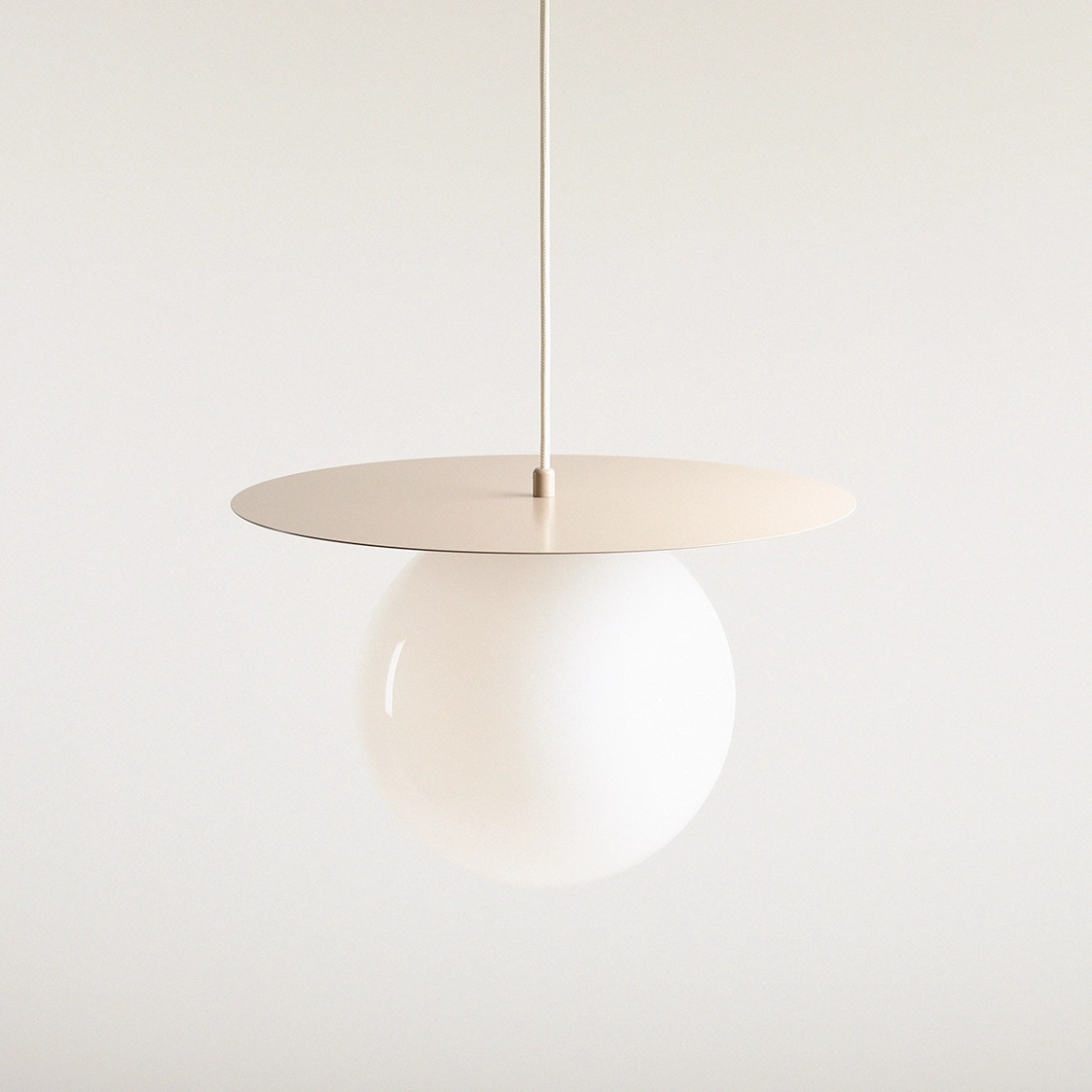 LAMPA WISZĄCA LOOP BEIGE L 1125G17_L Aldex